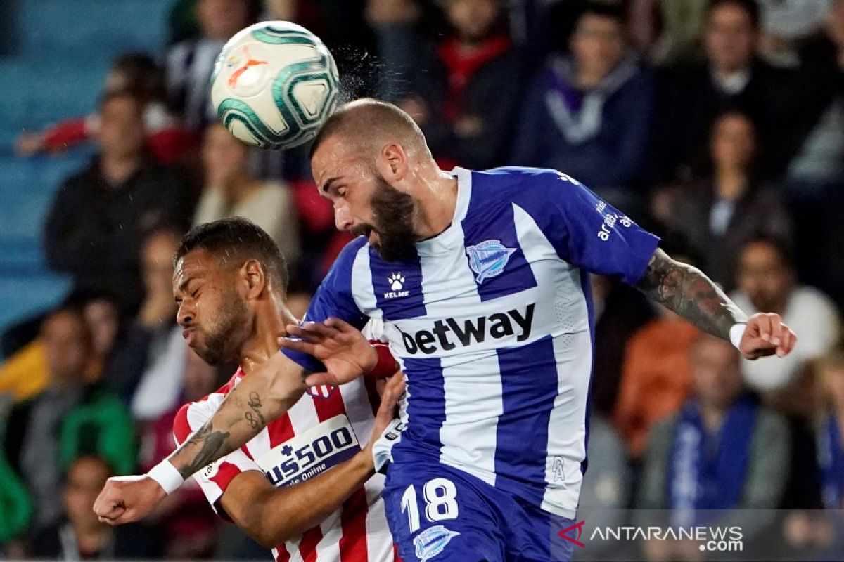 Atletico gagal lanjutkan tren positif, setelah ditahan imbang  Alaves 1-1