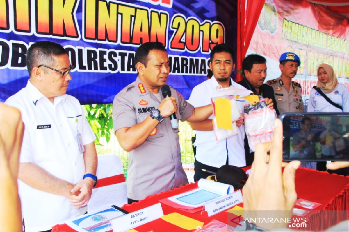 Operasi Antik Intan 2019, Polresta Banjarmasin sita 1,5 Kg sabu-sabu