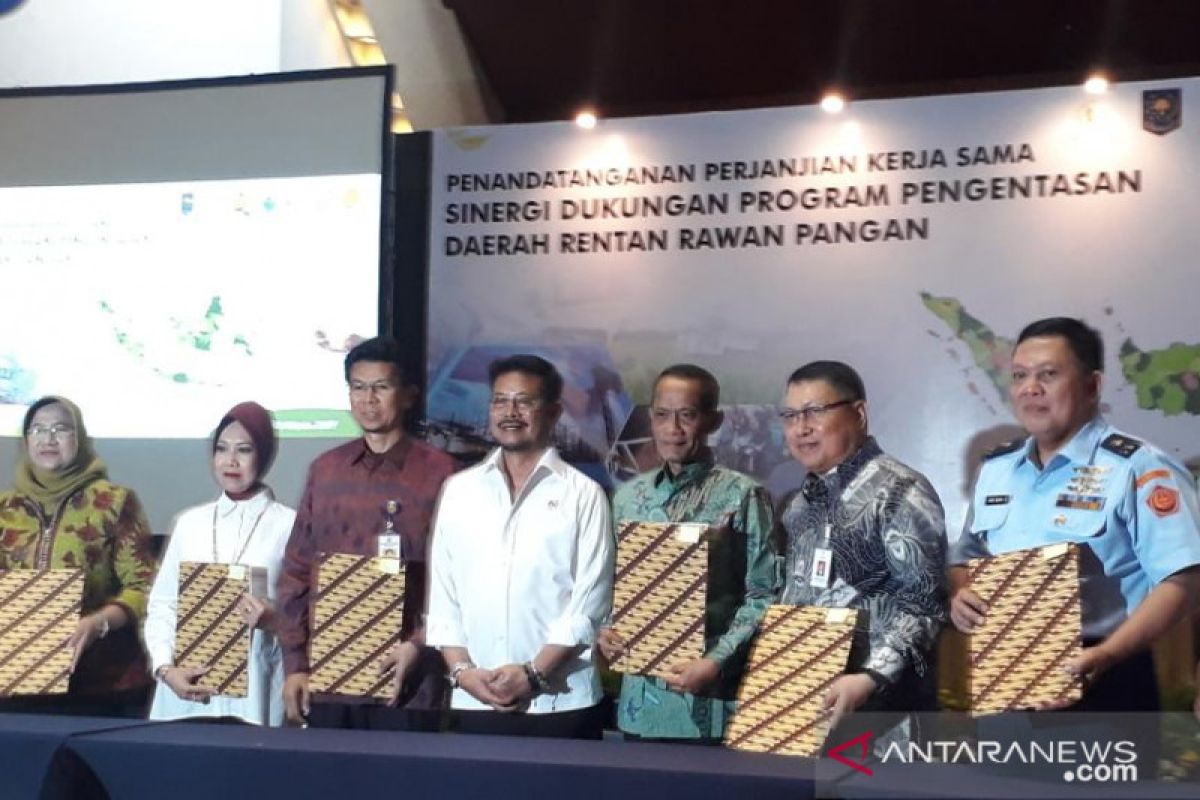 Kementan gandeng enam lembaga untuk pengentasan daerah rawan pangan