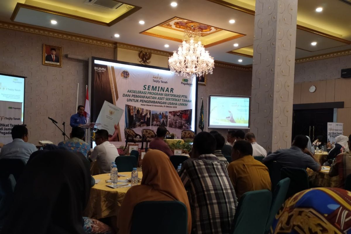 Pegadaian edukasi masyarakat Gorontalo pentingnya sertifikat untuk pengembangan usaha