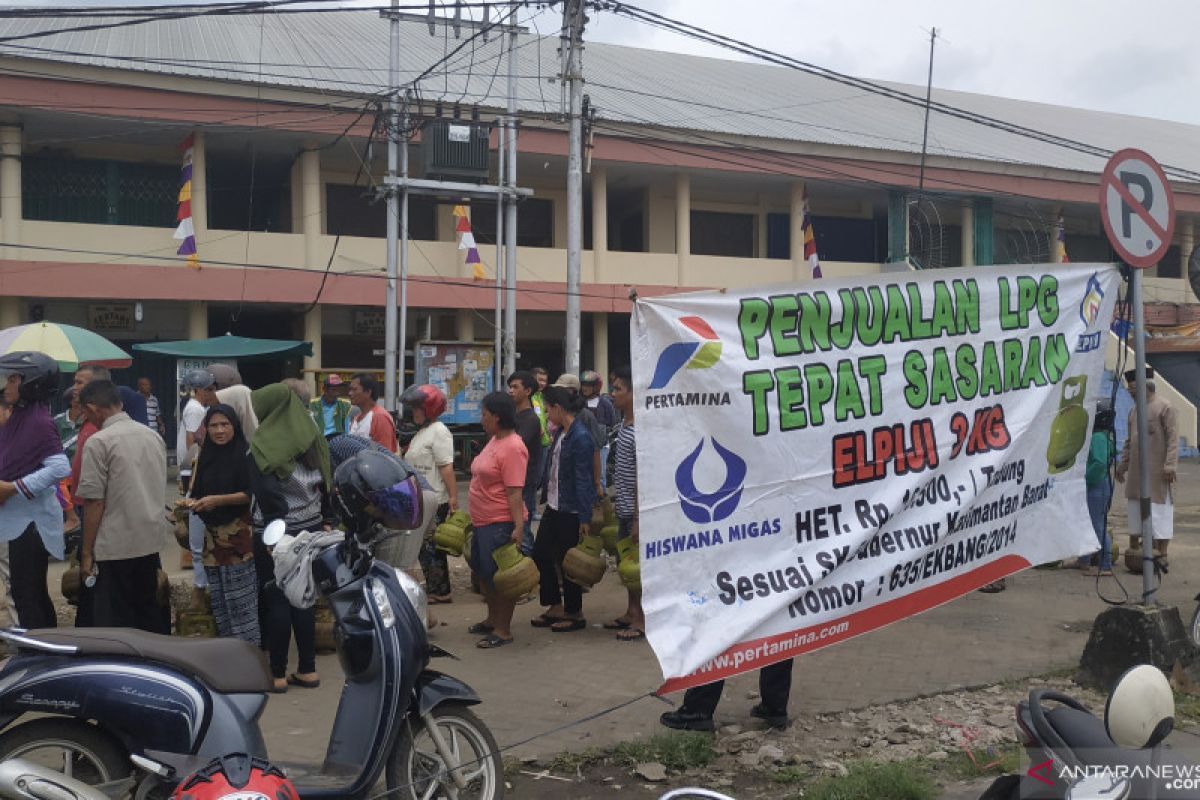 Pertamina gelar operasi pasar elpiji bersubsidi di sejumlah pasar tradisional di Pontianak