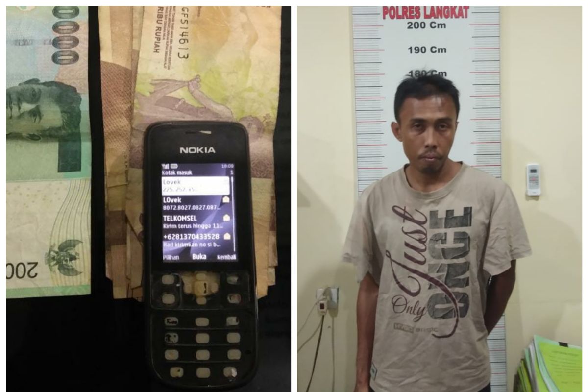 Pelaku perjudian toto gelap Singapura ditangkap polisi Langkat