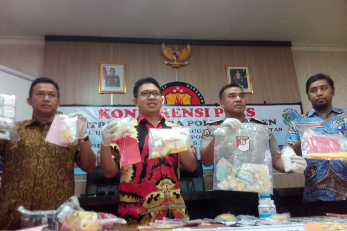 38 kasus obat terlarang dengan 45 tersangka diungkap Polda Banten
