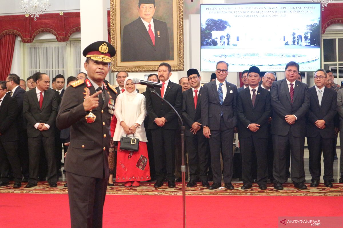 Kapolri: Presiden Jokowi berpesan kerja, kerja, kerja