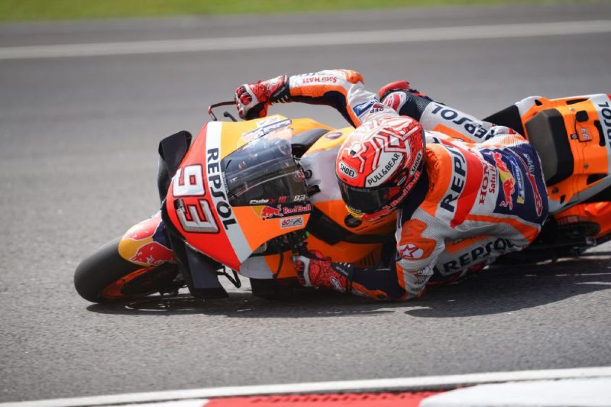 Marquez uji rem belakang model baru di Sepang