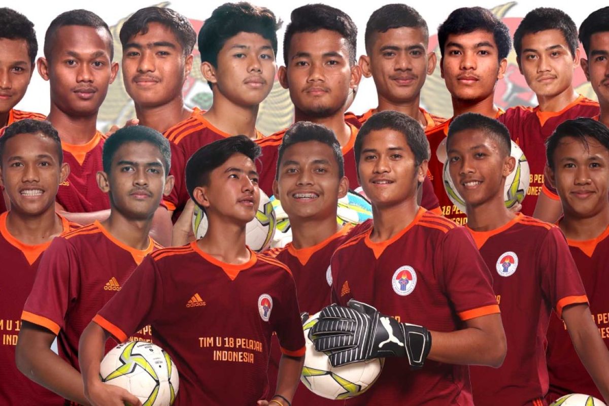 Tim Indonesia untuk Asia Schools Football U-18 resmi terbentuk