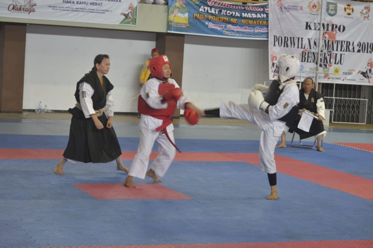 Porwil Sumatera - Kempo sumbang 3 medali emas untuk Bengkulu