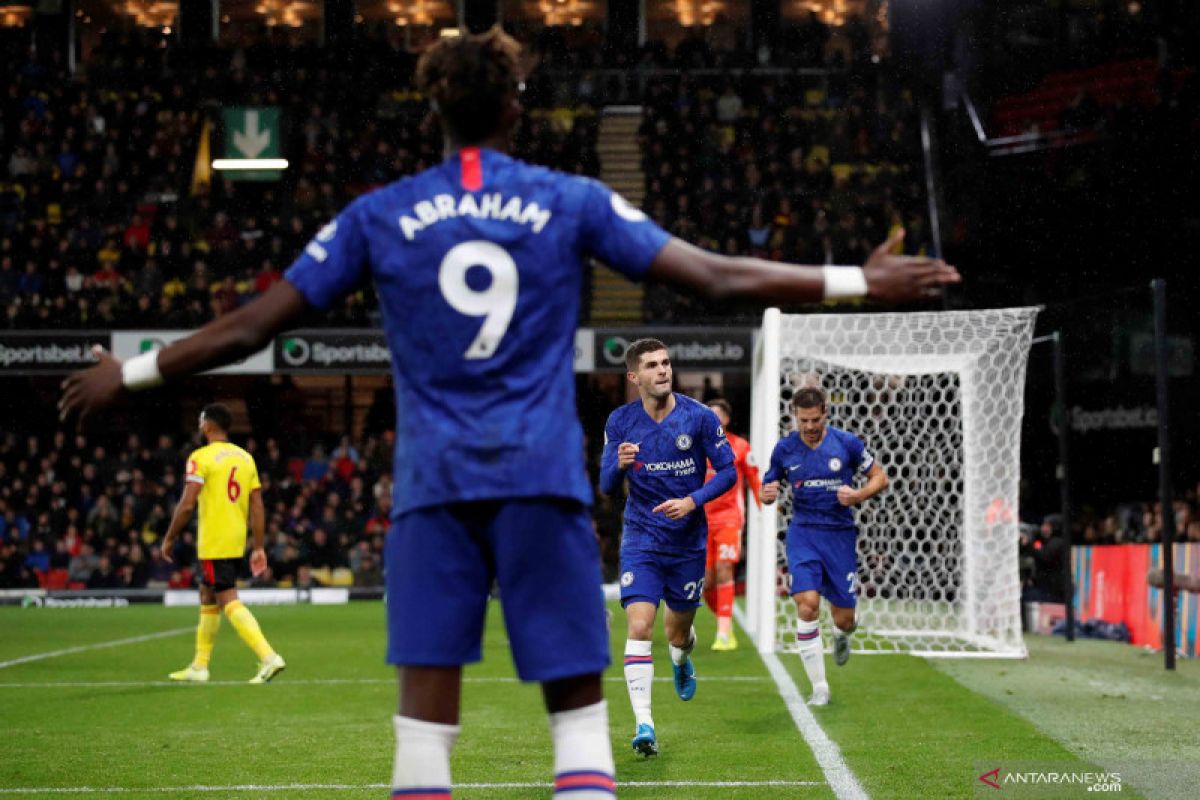 Liga Inggris, Gol Abraham dan Pulisic bawa Chelsea ke posisi tiga