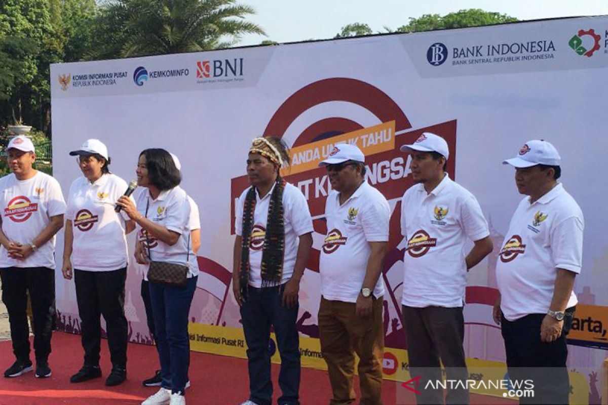 Komisi Informasi giatkan keterbukaan informasi lewat "car free day"