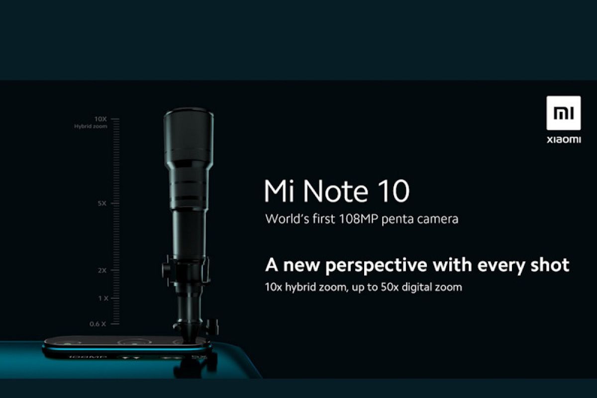 Xiaomi kenalkan Mi Note 10 dengan kamera 108MP