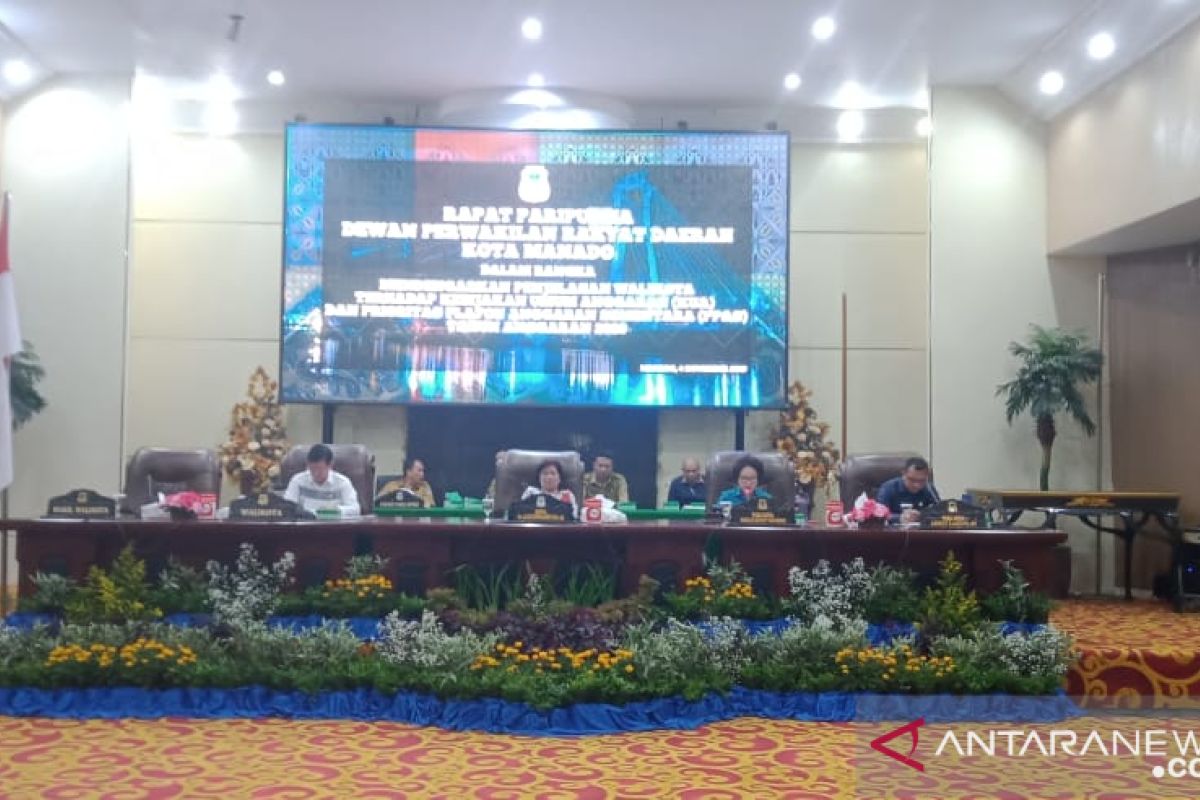 DPRD Manado gelar paripurna penyampaian KUA-PPAS 2020