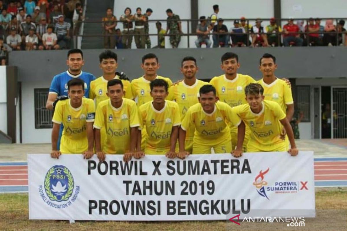 Porwil - Sepakbola Aceh raih emas di Porwil Bengkulu