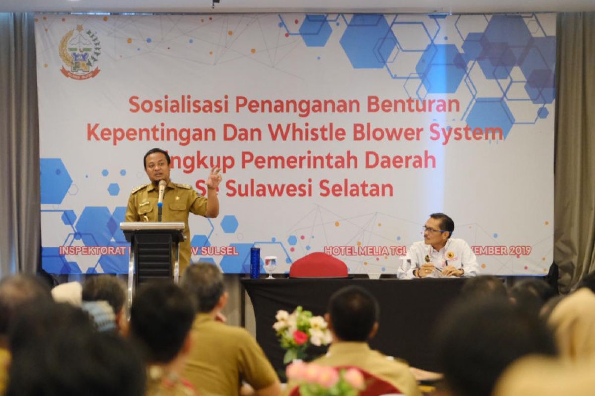 Pemprov Sulsel intensifkan maksimalkan "Whistle Blower System"