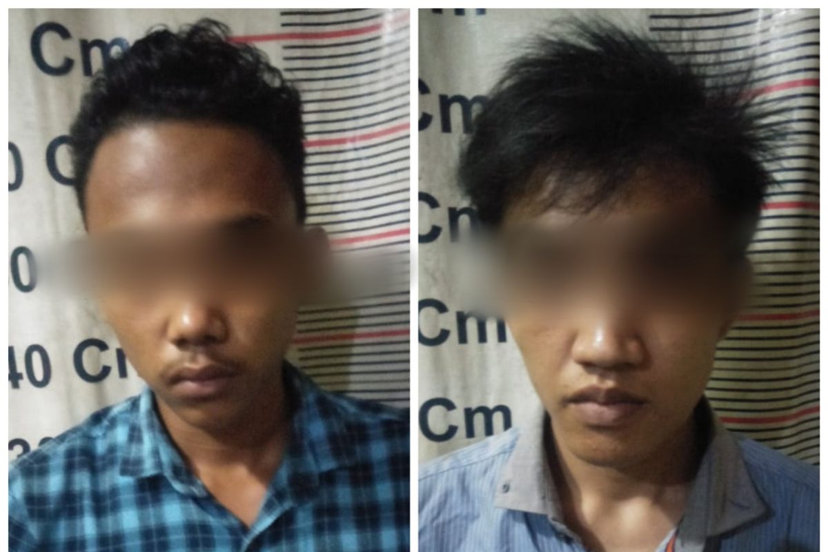 Polisi Tanjungpura Langkat tangkap dua tersangka pemilik sabu-sabu