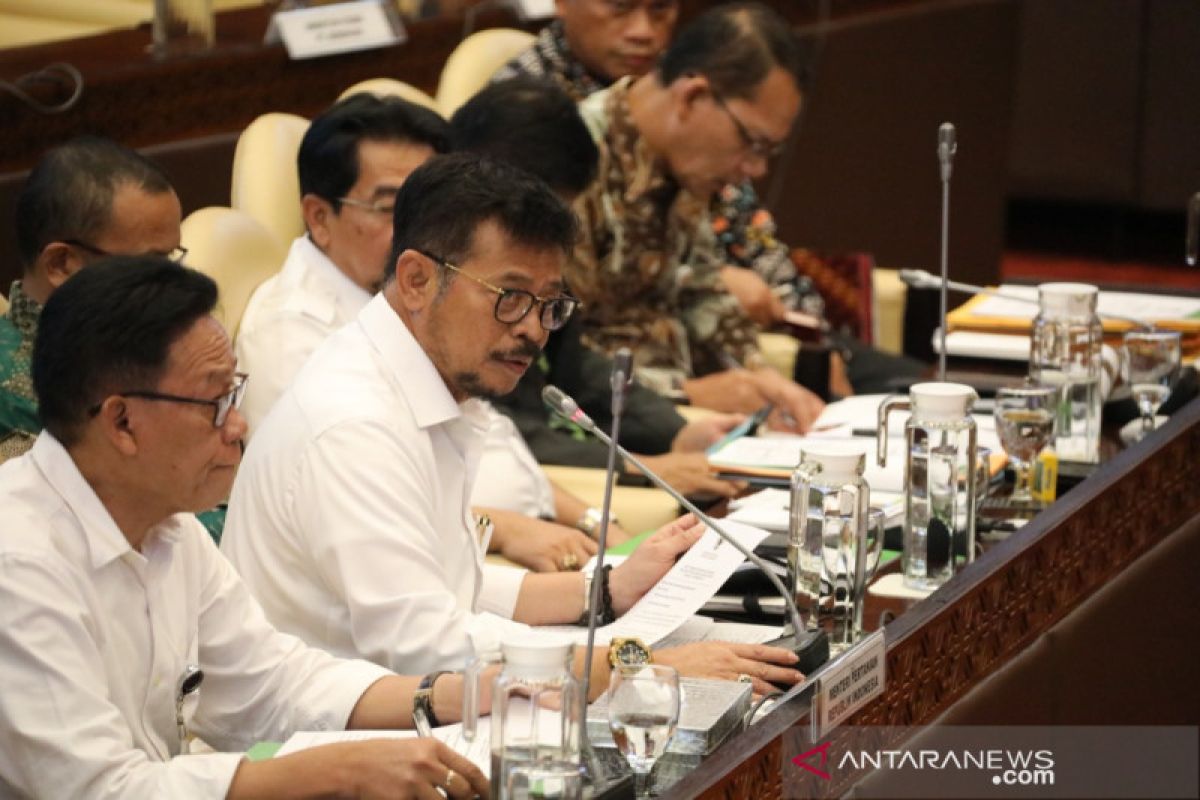 Raker perdana dengan DPR, Mentan paparkan program kementeriannya