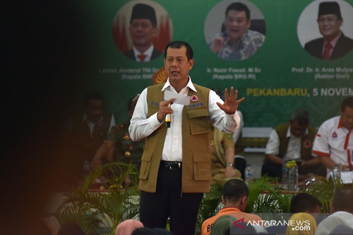 BNPB mulai tahun 2020 akan biayai mahasiswa UNRI sosialisasi pencegahan karhutla