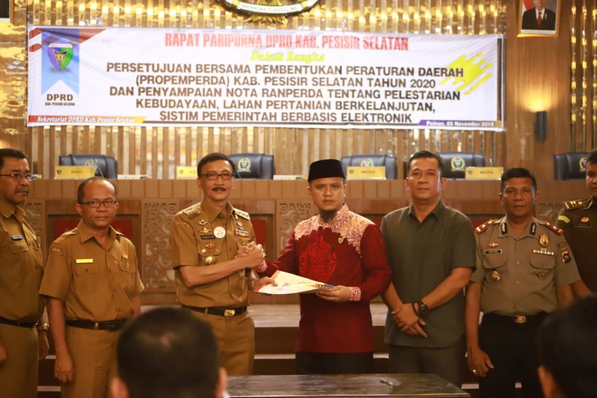 12 Perda Pesisir Selatan Jadi Propemperda 2020