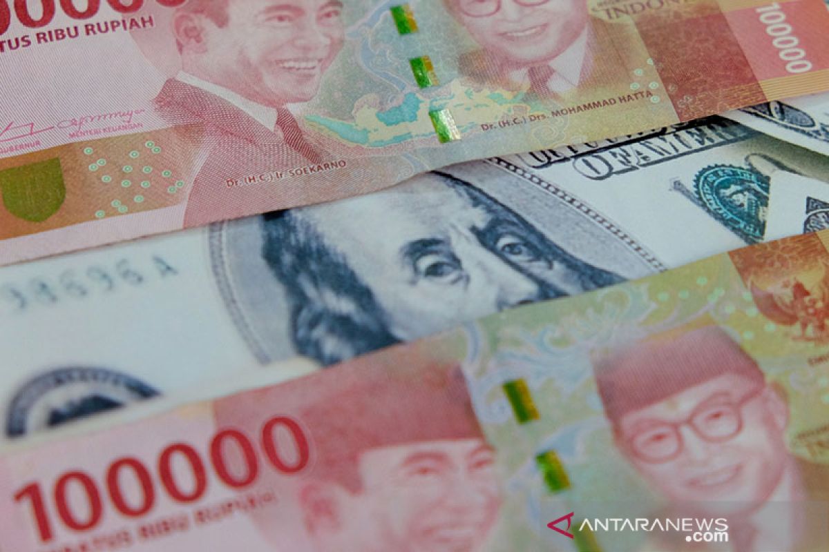 Rupiah Kamis pagi melemah kembali dipengaruhi sentimen perang dagang