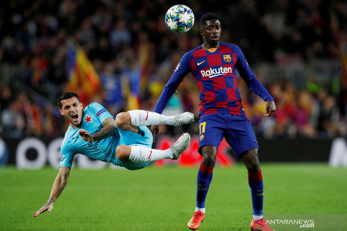 Ousmane Dembele terancam absen bela Barcelona hingga akhir musim