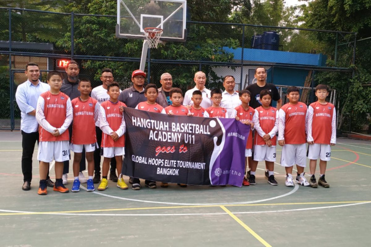 Hangtuah ambil bagian dalam turnamen basket KU-11 di Bangkok