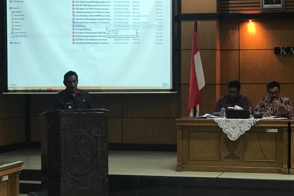 Pemkab Belitung sambut baik penetapan kawasan zonasi konservasi laut