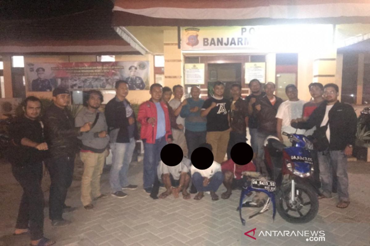 Tim Gabungan ringkus tiga orang begal di Jalan Lingkar Dalam Banjarmasin