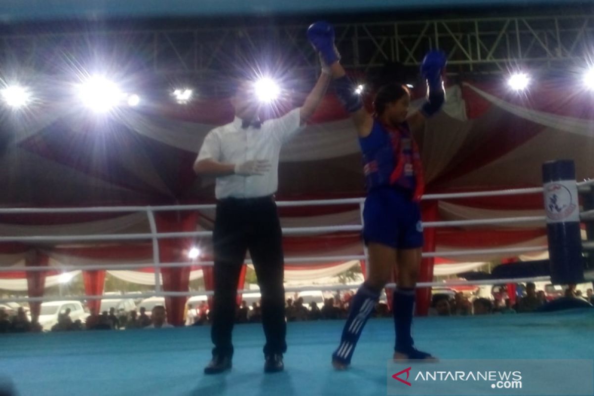 Fighter Muaythai Bengkulu menang TKO