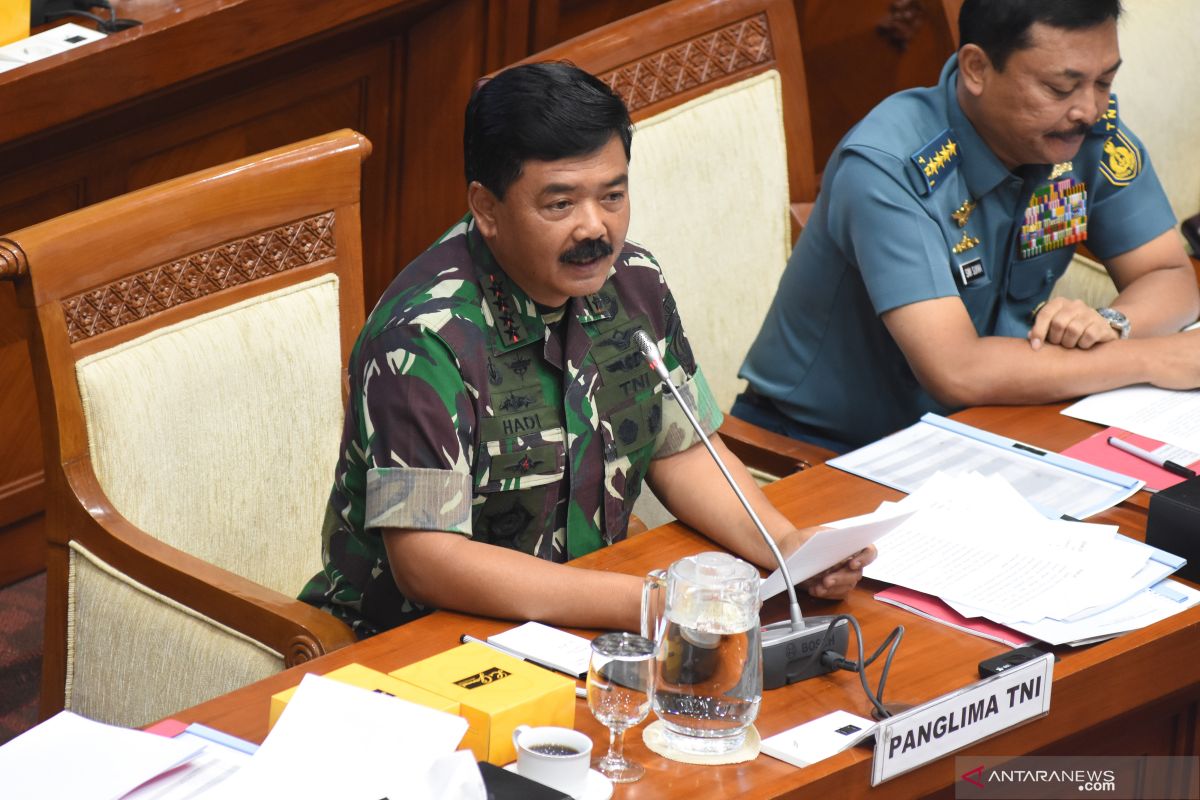 Panglima TNI Marsekal Hadi Tjahjanto sampaikan rencana kerja terkait percepatan Alutsista