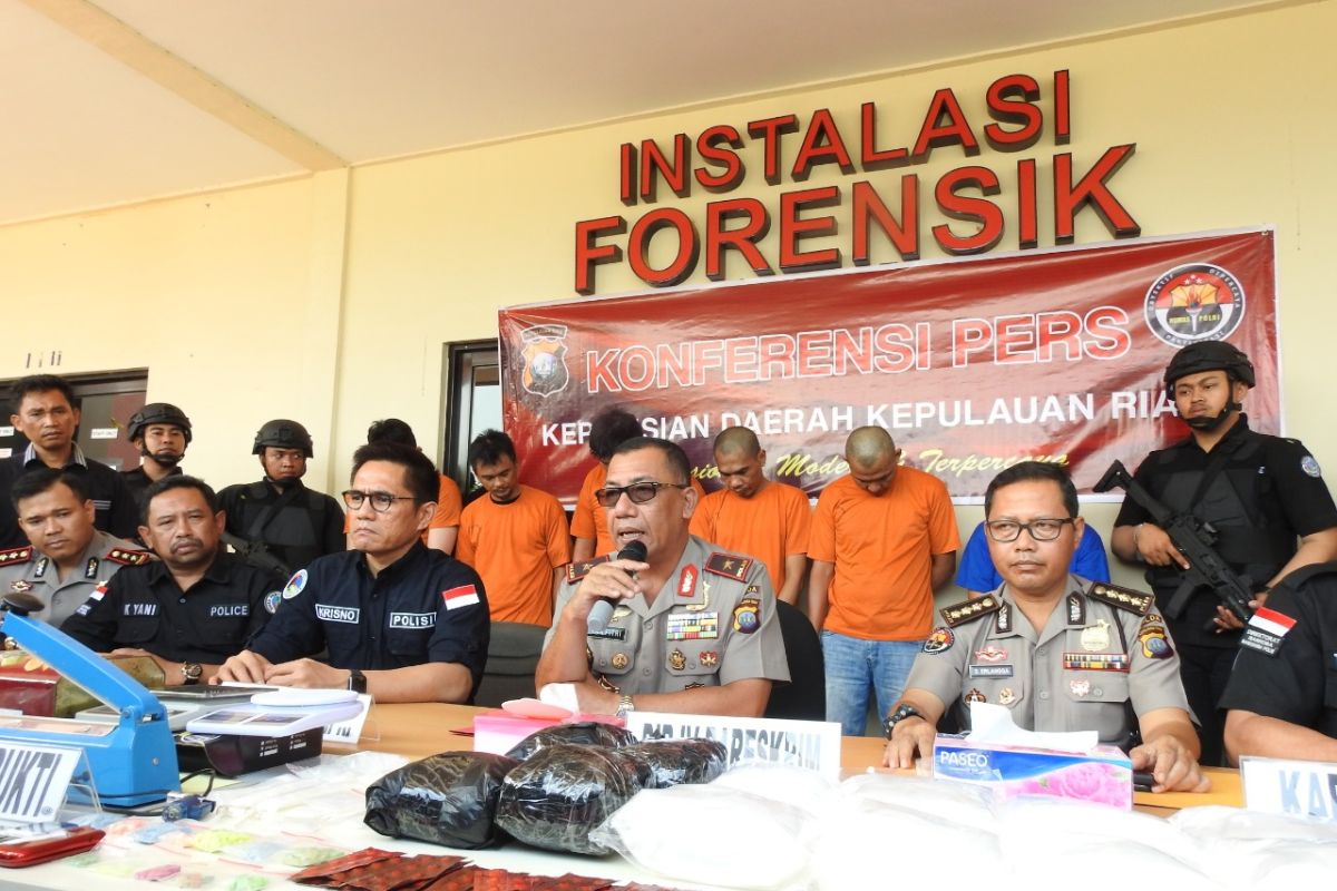 Polda Kepri ungkap jaringan narkotika internasional Indonesia-Malaysia