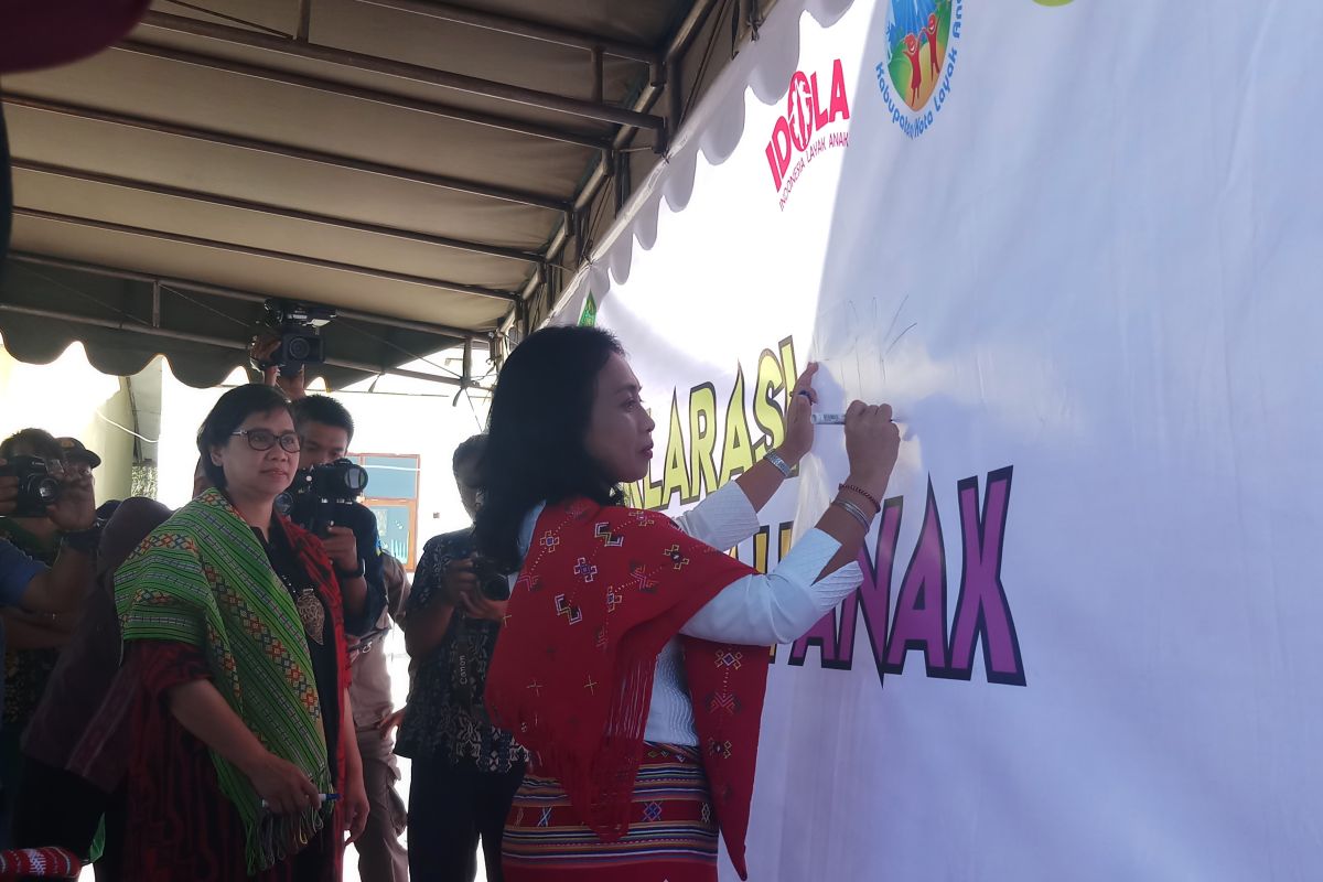 Menteri Puspayoga deklarasikan sekolah ramah anak di Kabupaten TTS