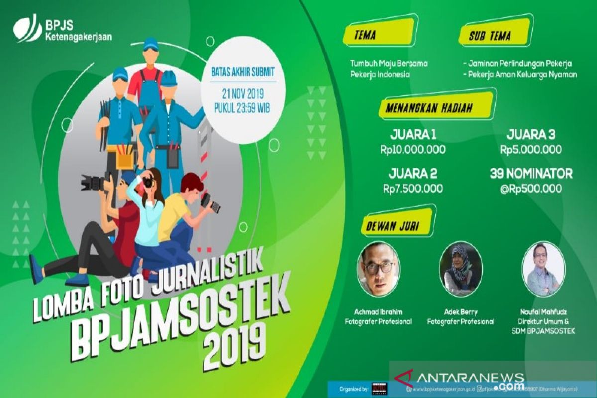 BPJAMSOSTEK gelar lomba Foto Jurnalistik 2019