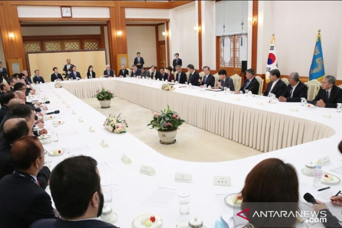 Presiden Korsel terima Dirpem ANTARA  bersama delegasi Sidang Umum OANA