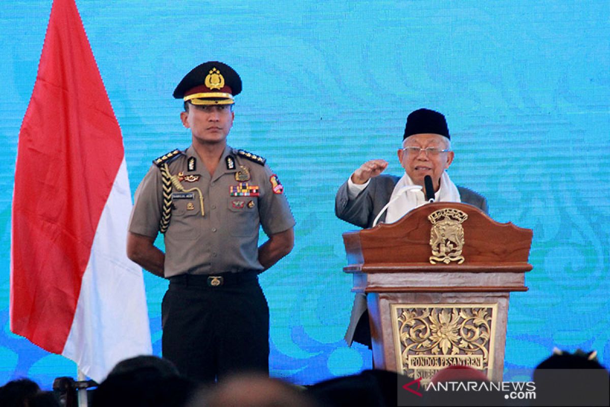 Wapres Ma'ruf anjurkan pesantren cetak Santri "Gus Iwan"