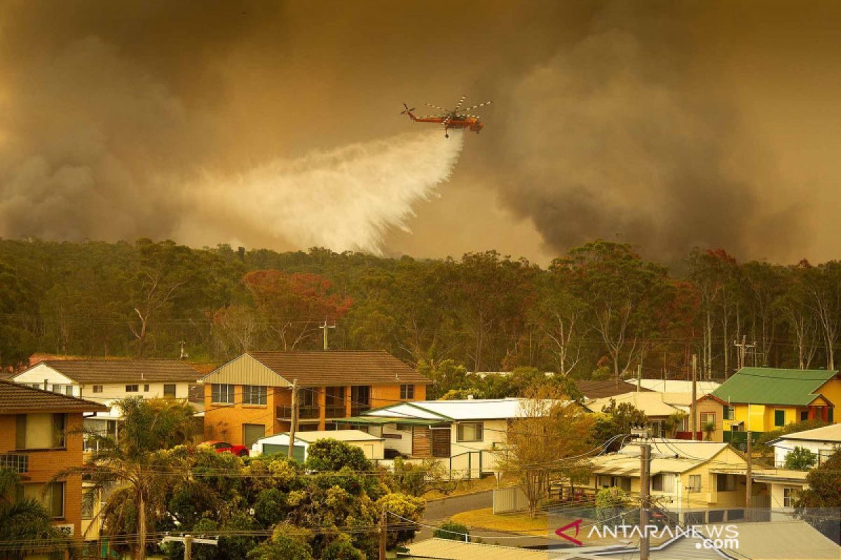 Kebakaran hutan berkobar di Australia