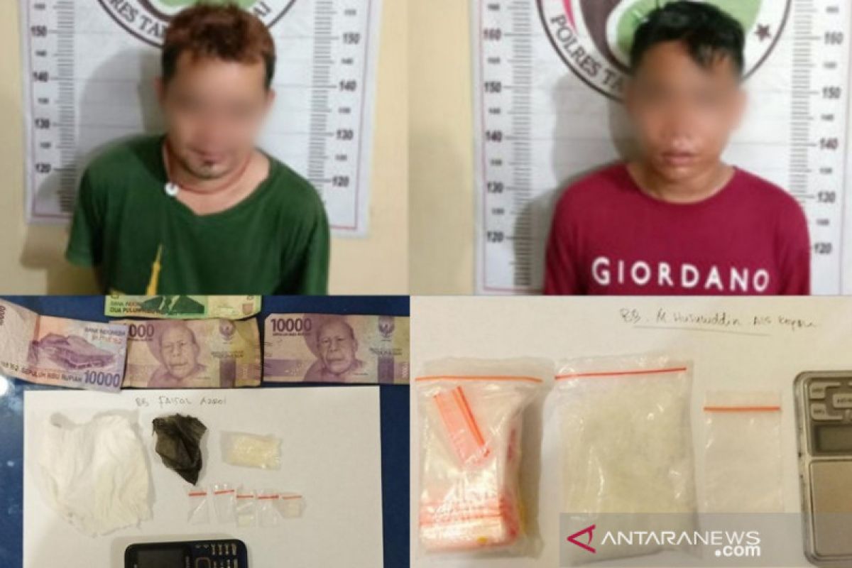 Dua pengedar narkotika diringkus dari lokasi berbeda di Tanjungbalai