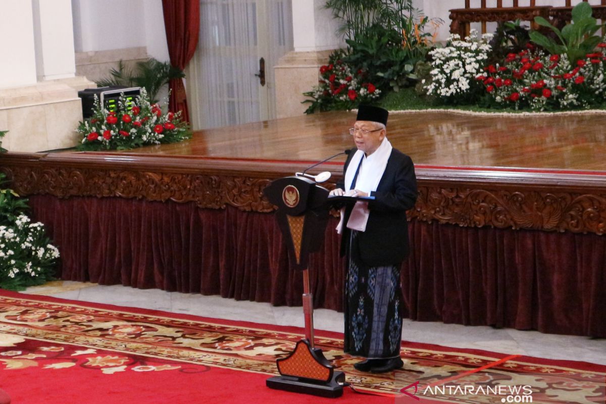 Ma'ruf Amin  ungkap pemerintah dorong penciptaan SDM berkualitas