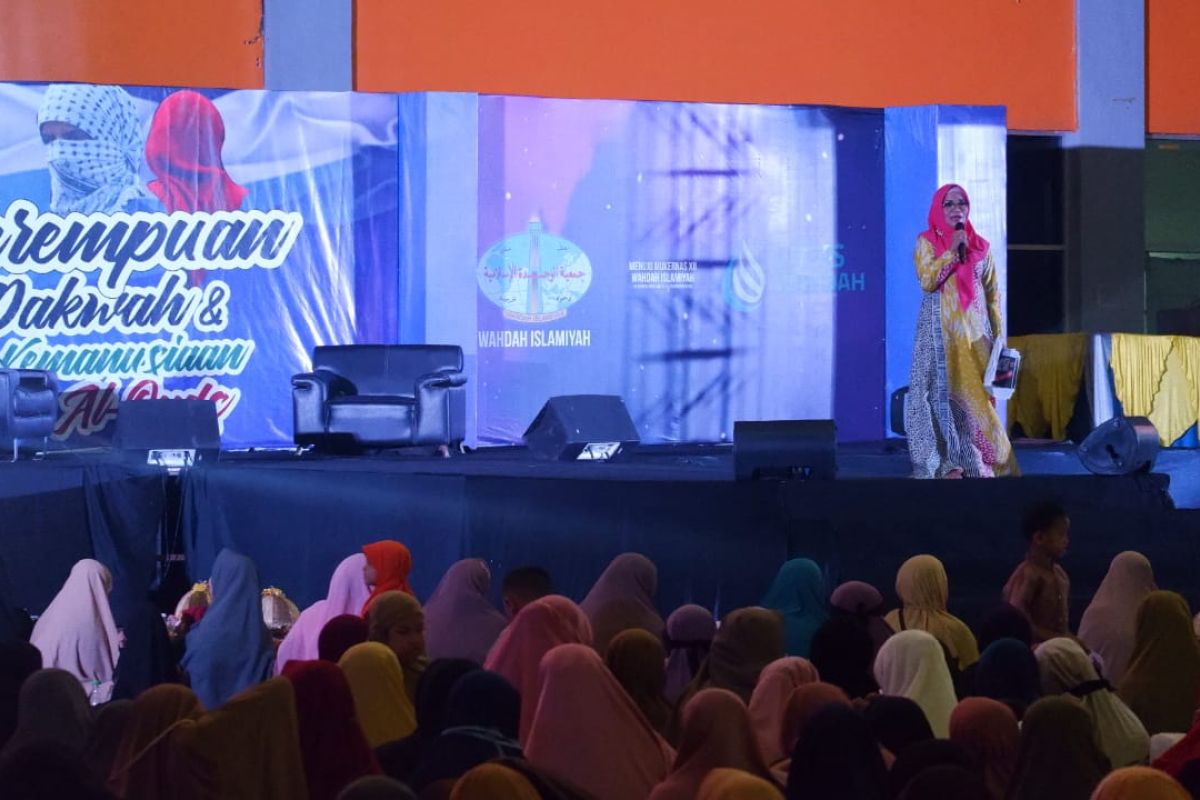 Ketua TP PKK Sulsel sharing keluarga dan stunting pada Ummat Fest 2019