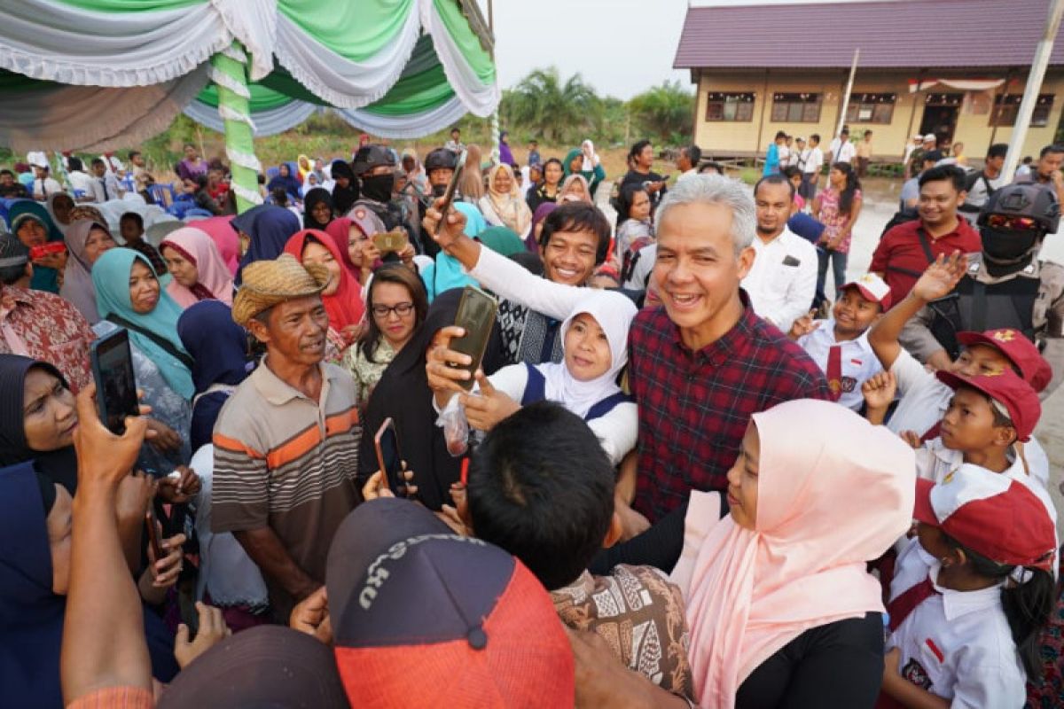 Ganjar kunjungi transmigran Jateng di Kalimantan Tengah