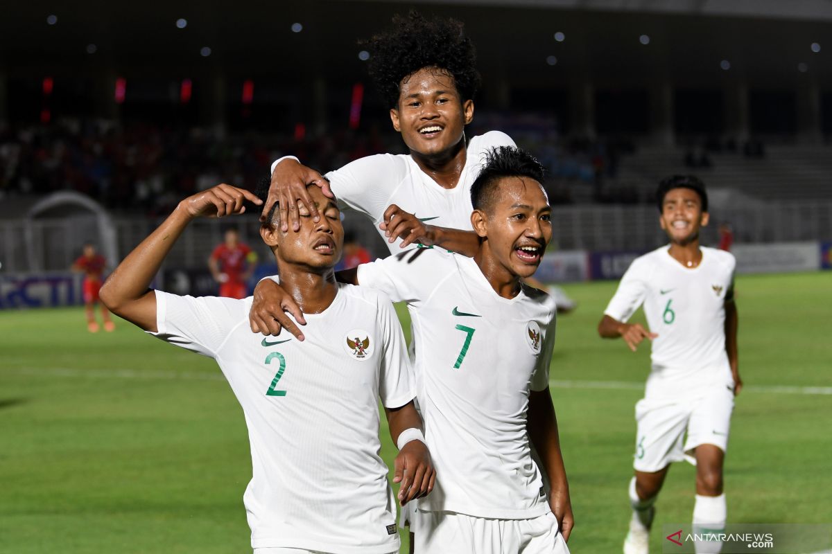 Kalahkan Hong Kong 4-0, Timnas U-19 Indonesia kokoh puncak Grup K