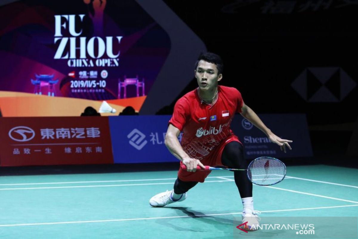 Ditaklukkan Antonsen, Jonatan gagal ke semifinal Fuzhou China Open
