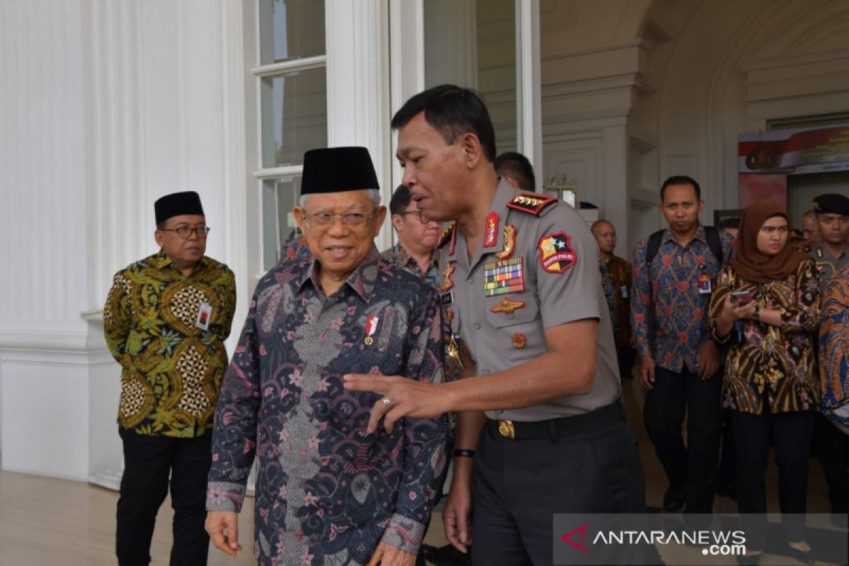 Wapres Ma'ruf Amin sebut isu khilafah jadi tantangan bangsa Indonesia