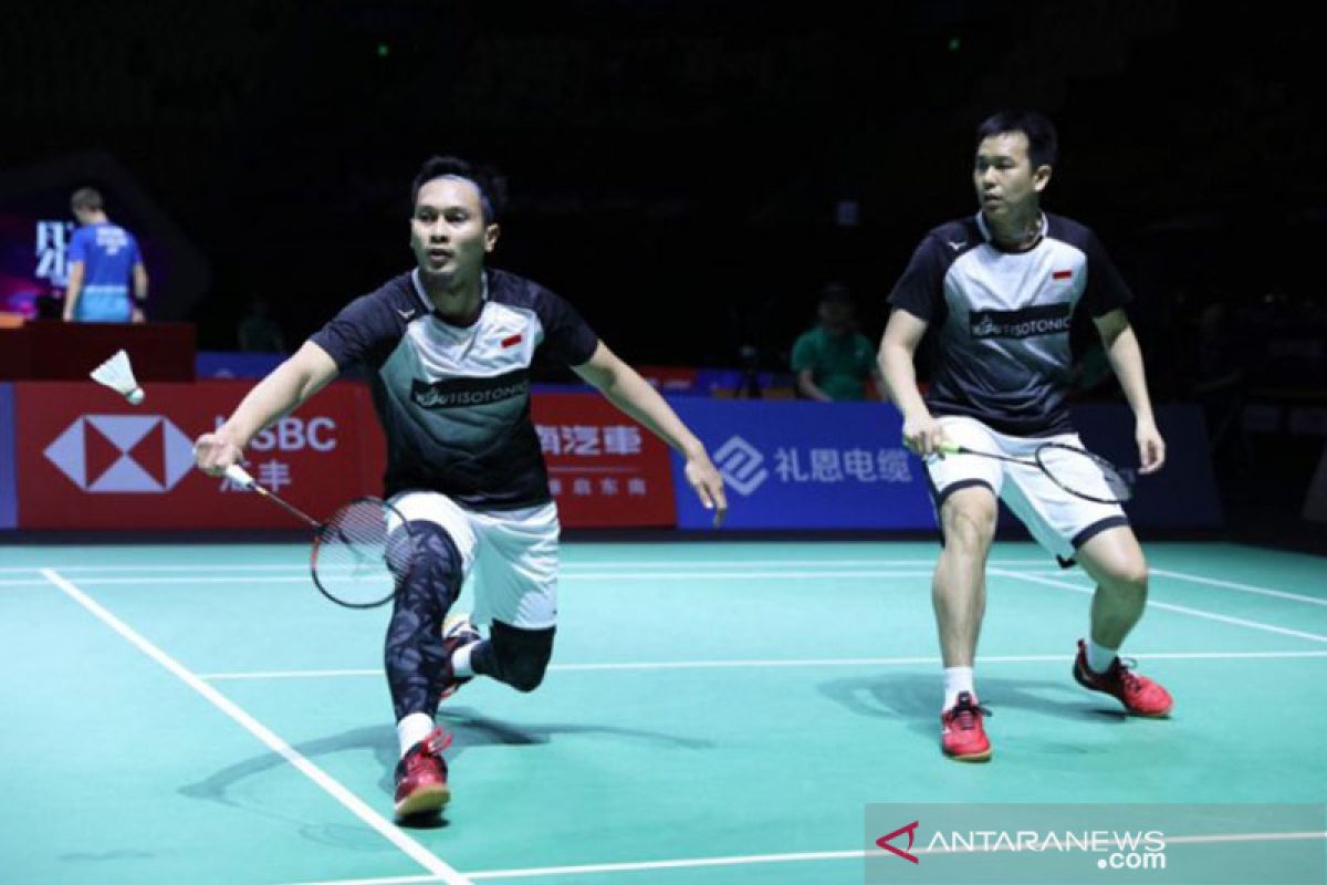 Hong Kong Open, dua ganda putra lalui babak pertama