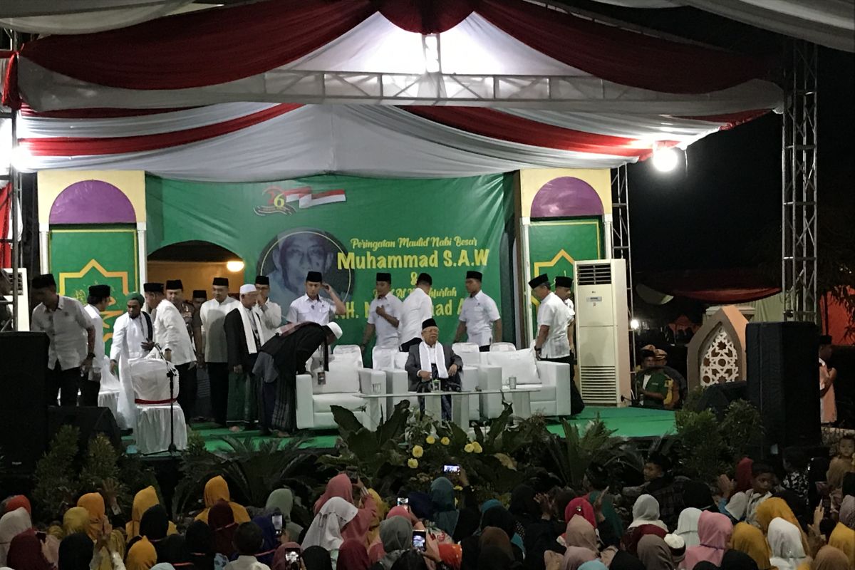 Wapres Ma'ruf peringati Maulid Nabi di Kresek, Tangerang