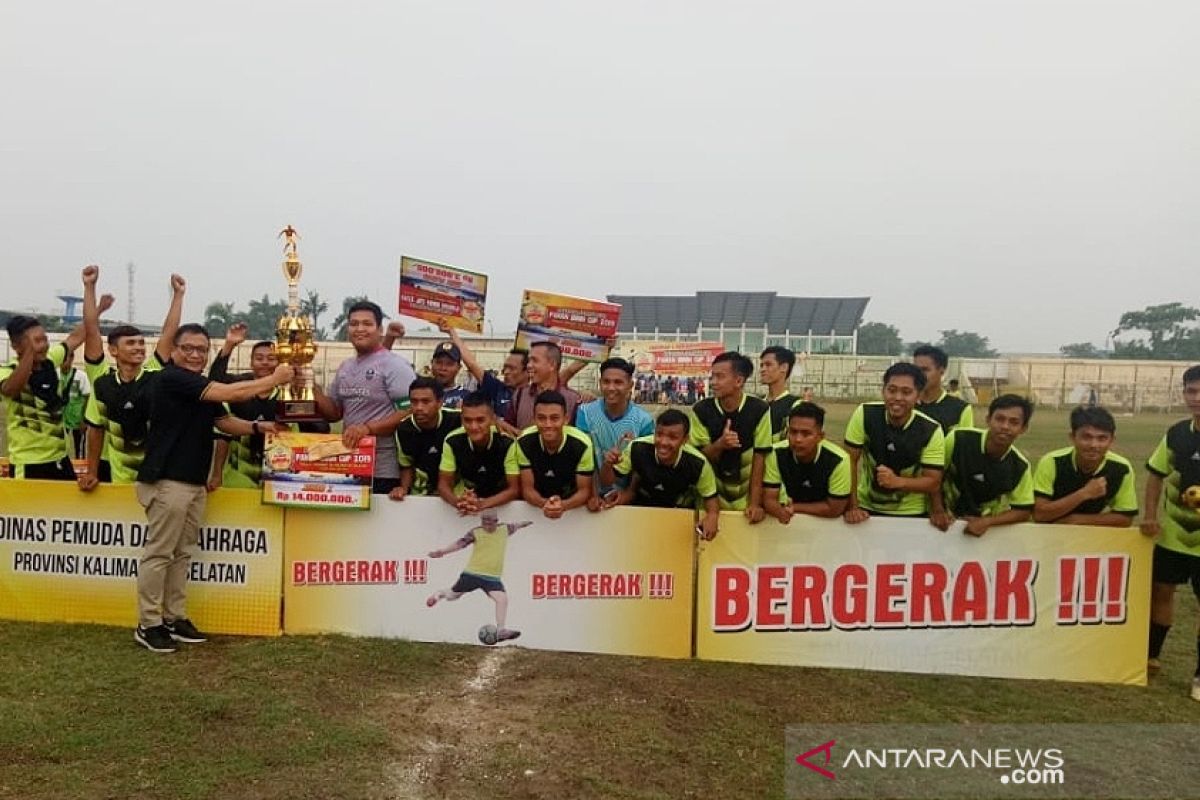 HST juara pertama turnamen sepak bola Paman Birin Cup 2019