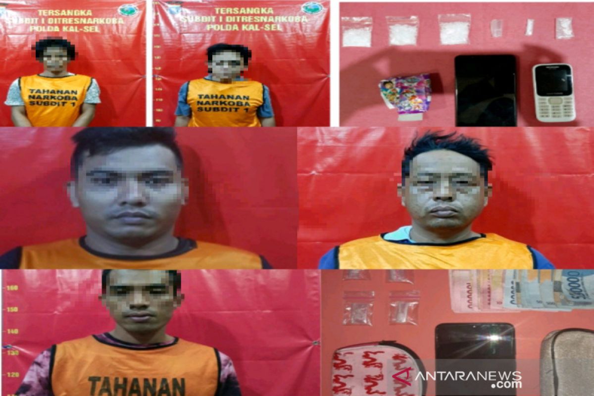 Lima buruh di Banjarmasin diketahui edarkan narkoba