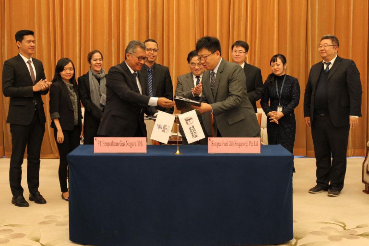 PGN dan Sinopec tandatangani perjanjian jual beli LNG