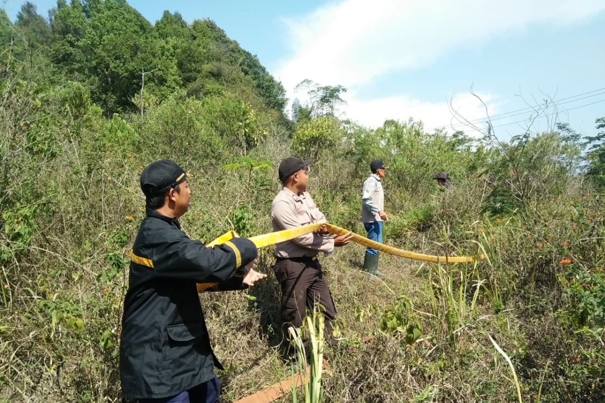 Puntung rokok diduga jadi penyebab kebakaran hutan di Sukabumi