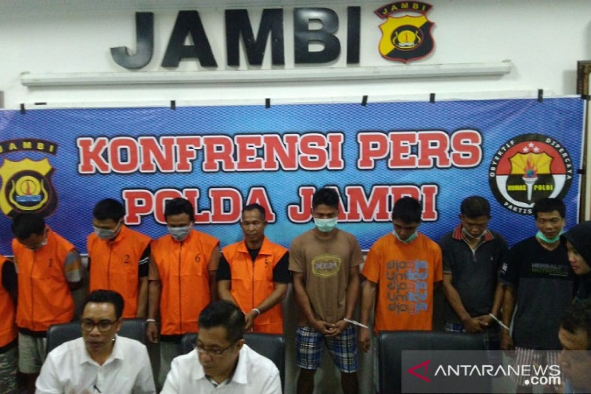 Polisi Jambi tangkap sepuluh tersangka pelaku ilegal drilling