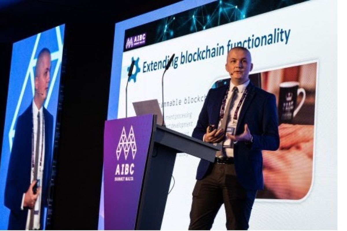 aBey blockchain co-creator Dr. Ciprian Pungila delivers keynote address on opening day of Malta Blockchain Summit 2019