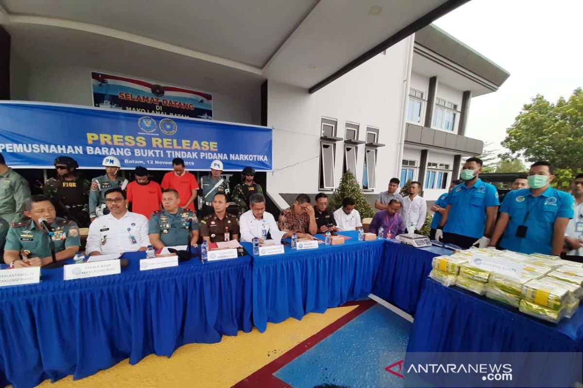 50 kg sabu dimusnahkan di Riau